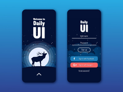 DailyUI 001 Sign Up adobexd dailyui dailyui 001 dailyuichallenge design illustraion illustrator logo ui ui ux ui design userinterface