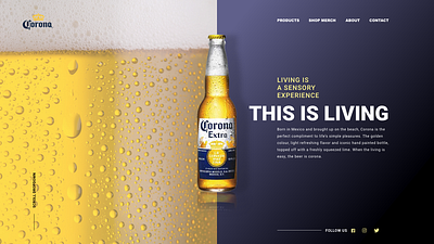 Corona Prototype made with Adobe XD