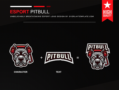 logo Pitbull branding dog esport esportlogo illustration logo mascot mascot logo social media spooky