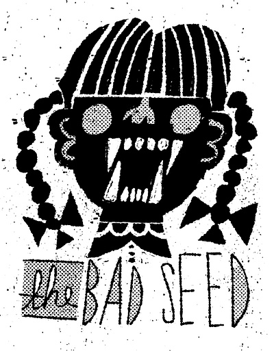 The Bad Seed fakeadsforrealmovies horror illustration movie