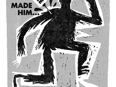 The Werewolf fakeadsforrealmovies horror illustration movie scifi