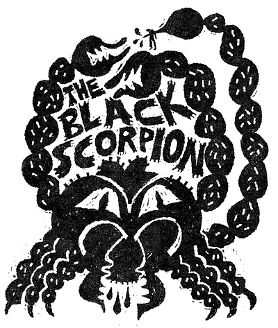 The Black Scorpion fakeadsforrealmovies horror illustration movie scifi