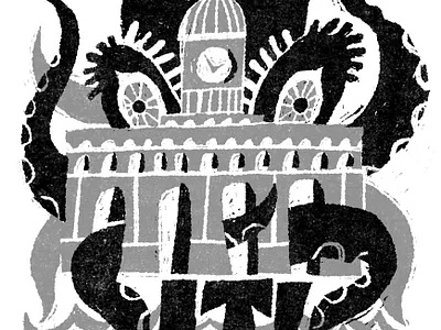 It Came From Beneath The Sea fakeadsforrealmovies horror illustration movie scifi