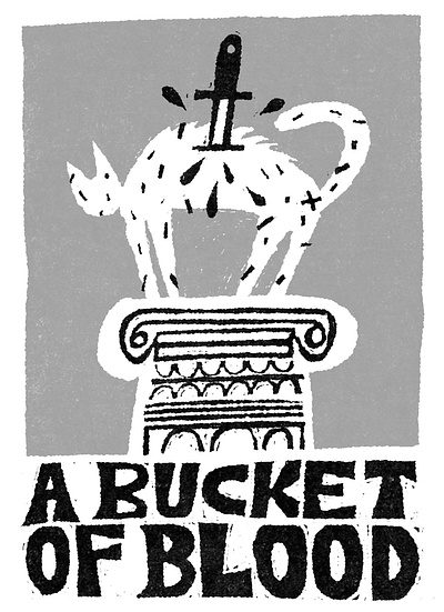 A Bucket of Blood fakeadsforrealmovies horror illustration movie