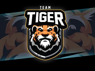 Tiger Esport Logo character esport esport team gamer illustration logo mascot team twitch vector
