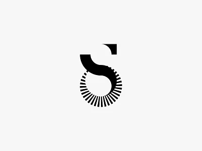 Sinar clean icon lettermark light logo minimal modern monogram simple sun