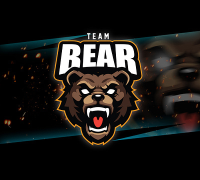 Bear Esport Logo animal character esport esport team gamer illustration logo mascot sport twitch vector