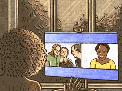 Series: Not So Distant coronavirus covid 19 covid 19 design family health illustration love procreate social distancing