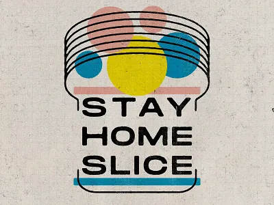 Stay Home 04 30 20 blue bread bread slice circles coronavirus dots geometric nostalgia pink psa retro slice stay home stay safe texture wonder wonder bread yellow