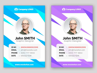 Employee ID Card Online freebie id card id card design identity card design mockofun online