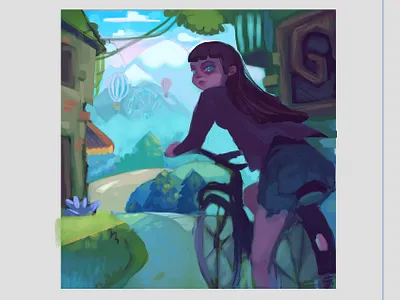 practise - sketching digital painting fantasy illustration