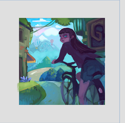 practise - sketching digital painting fantasy illustration