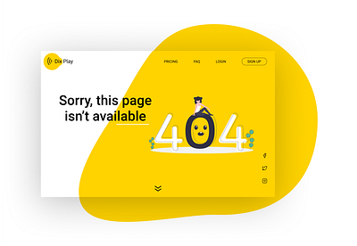 404 web page 008 404 page daily 100 challenge dailyui design illustration minimal typography ui ux web design