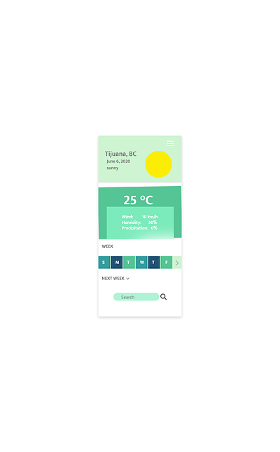 Daily UI: Weather #037 @challenge @daily ui @mobile @weather app design ui ux