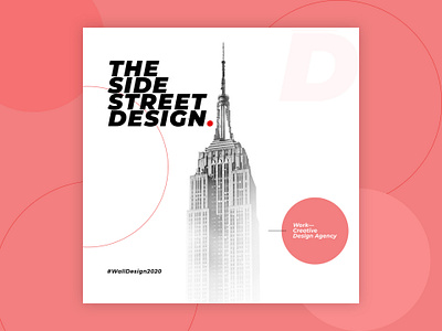 The side street design branding design flat typography ui ux web website website design