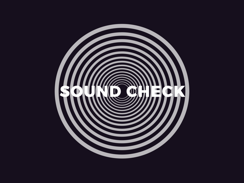 Equalizer / Soundcheck animation design illustration logo minimal