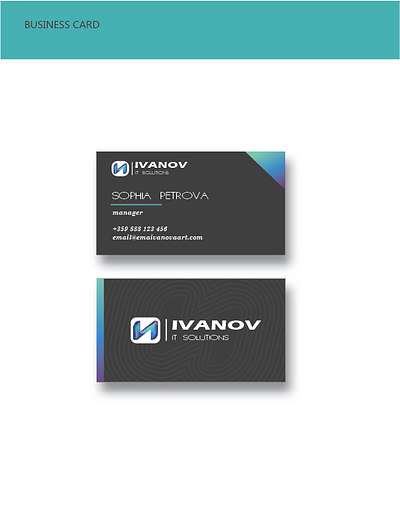 Business card design branding business card creative creative logo design logo logo design vector