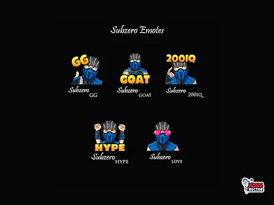 Subzero Twitch Emotes 200iq creative idea customemote design design app emoji emote emoteart emotes gg goat graphicforstream happy look hype streamers streamers graphicforstream subbadges twitch twitchemote twitchemotes