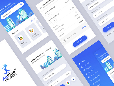 Delivery app delivery design app ui uiux ux