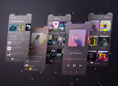 Audio player | UI UX Design, App, Mobile app apple audio player design figma illustration logo mobile sketch ui ux vector web