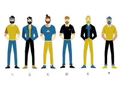 Preliminary character design animation character design cool dad explainer video