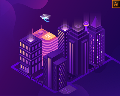 isometric city building illustration building city art creative free vector illustraion illustrator isometric isometric art isometric design vector building