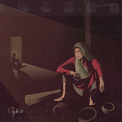 May Day 2020 character child covid 19 dark day home hunger illustration may mayday night no food no work poverty sad shadow starving woman worker worring woman