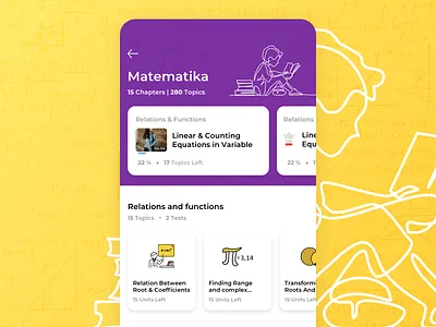 Learning App android app illustration latest learning student teacher trending ui ux