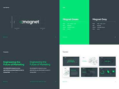 Magnet Brand Guide agency art direction brand branding canada design dubai graphic design green identity logo marketing tech toronto typography uae ui ux web website