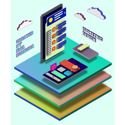 Isometric design creative design isometric design vector