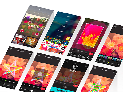 Photo Edit APP - CALISTA app app design camera camera app editor flat mobile app mobile ui photo editor photography photos template design tools ui design ui ux