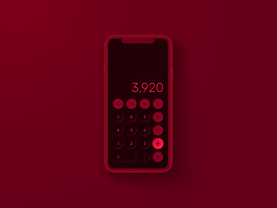 Calculator UI app calculator calculator ui dailyui interface mobile modern ui uiux visual design