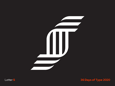 Letter S 36daysoftype 36daysoftypes brand curves design geometric letter lettering line linear logo mark minimal s simple space symbol symbolism type