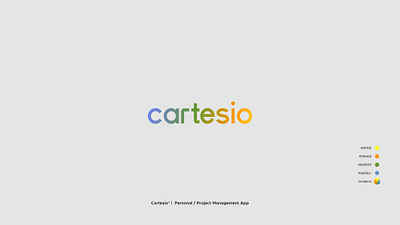 cartesio® | Personal / Project Management App branding branding design cool design logo logo design rebranding typography ux