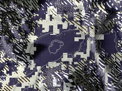 Map Glitch contours digital glitch illustration map maps symbols