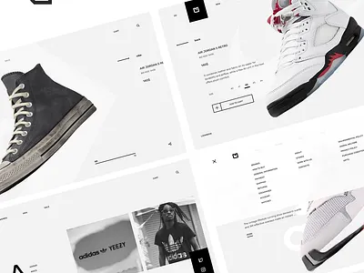 NEO ecommerce footwear ui ux website