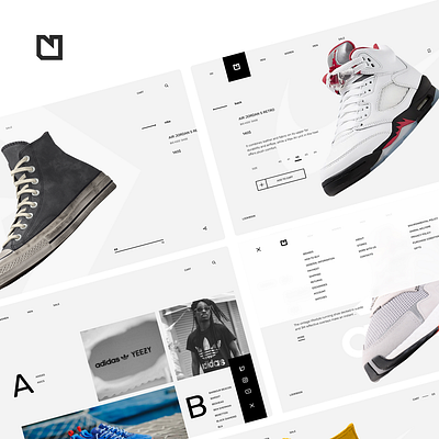 NEO ecommerce footwear ui ux website