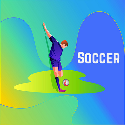 abstract soccer people background background background art business clean design flat illustration logo people soccer sport template vector