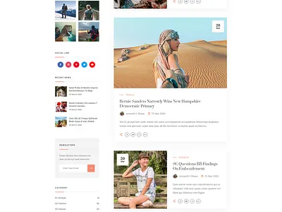 Biver - Morden Personal Blog HTML5 Template blog clean clear creative design web flat instagram layered modern personal portfolio unique