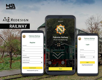 Railway Booking Mobile App booking portfolio design railway ui ux uidesign