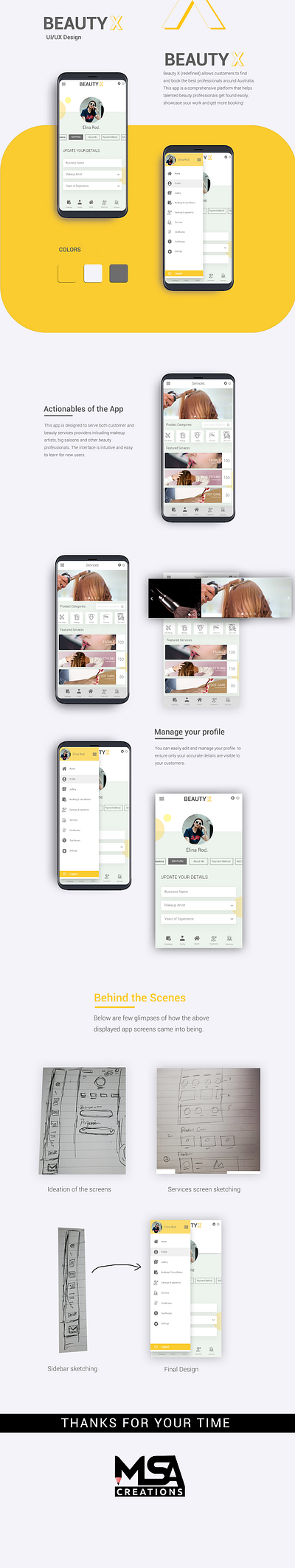 Beauty Service Management App Design beauty salon mobile app mobile ui salon app ui ux uidesign