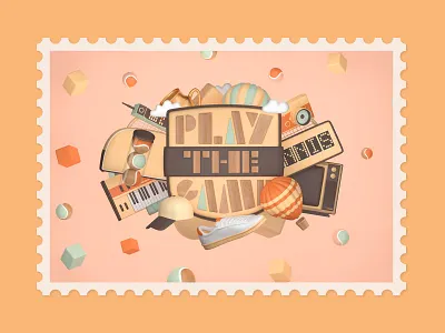 Old meets new — 80's tennis 3d 3d art 3d illustration 80s blender collage design digital art digital illustration illustration illustrator postcard render tennis