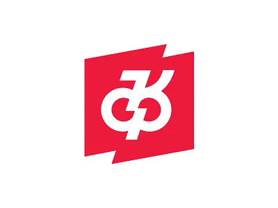 Monogram badge branding drive dynamic flag k monogram letter lightning logo minimalism monogram music red rock sign symbol