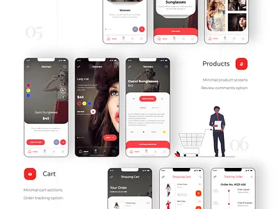 E-commerce App Design and Development animation app branding concept design illustration typography ui ux