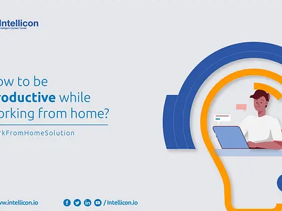 Work from home Productivity Tips Cover portfolio productivity social media design tips wfh