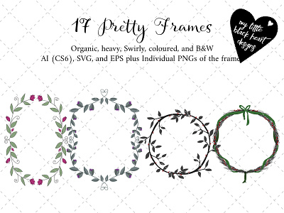 Pretty Little Frames art nouveau deco decorative decorative elements designer embellishments floral frames menus resource resources scrapbooking stationery vector art vector illustration vectorart wedding