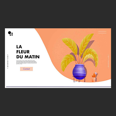 Landing Page Illustration | La fleur du matin brand identity branding design illustration illustration art illustration directs vector