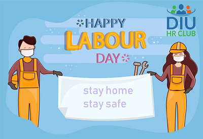 happy labour day art design flat graphics design icon illustration illustrator logo typography vector