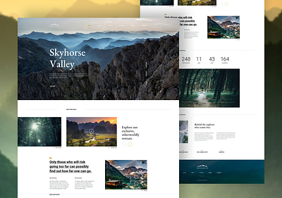 Natural resort landing page concept agency website concept interface landingpage resort retreats traveling ui ux webdesign
