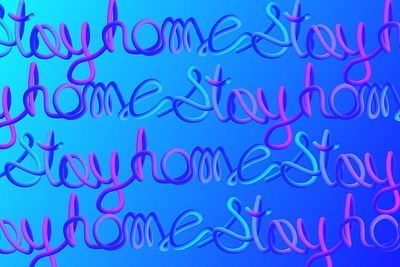 stayhome 3d abstract colors coronavirus design graphic illustrator stayhome